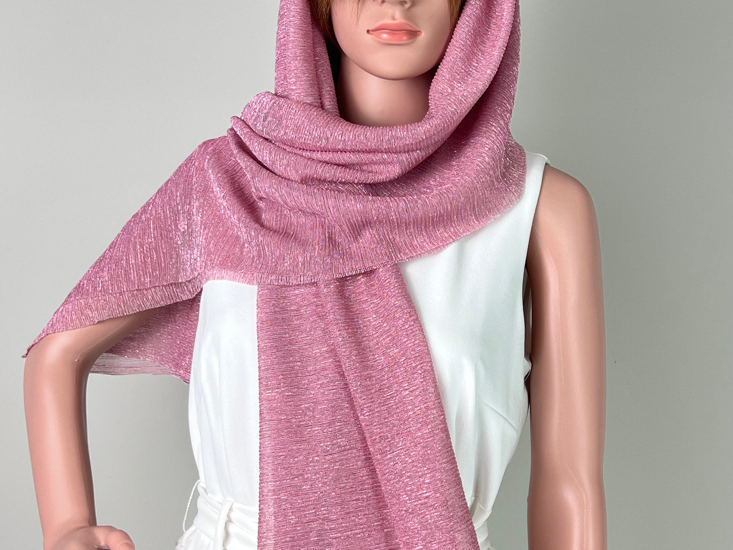 Luxemin Newyork Collection Pinky Women's Sparkle Shawls and Wraps