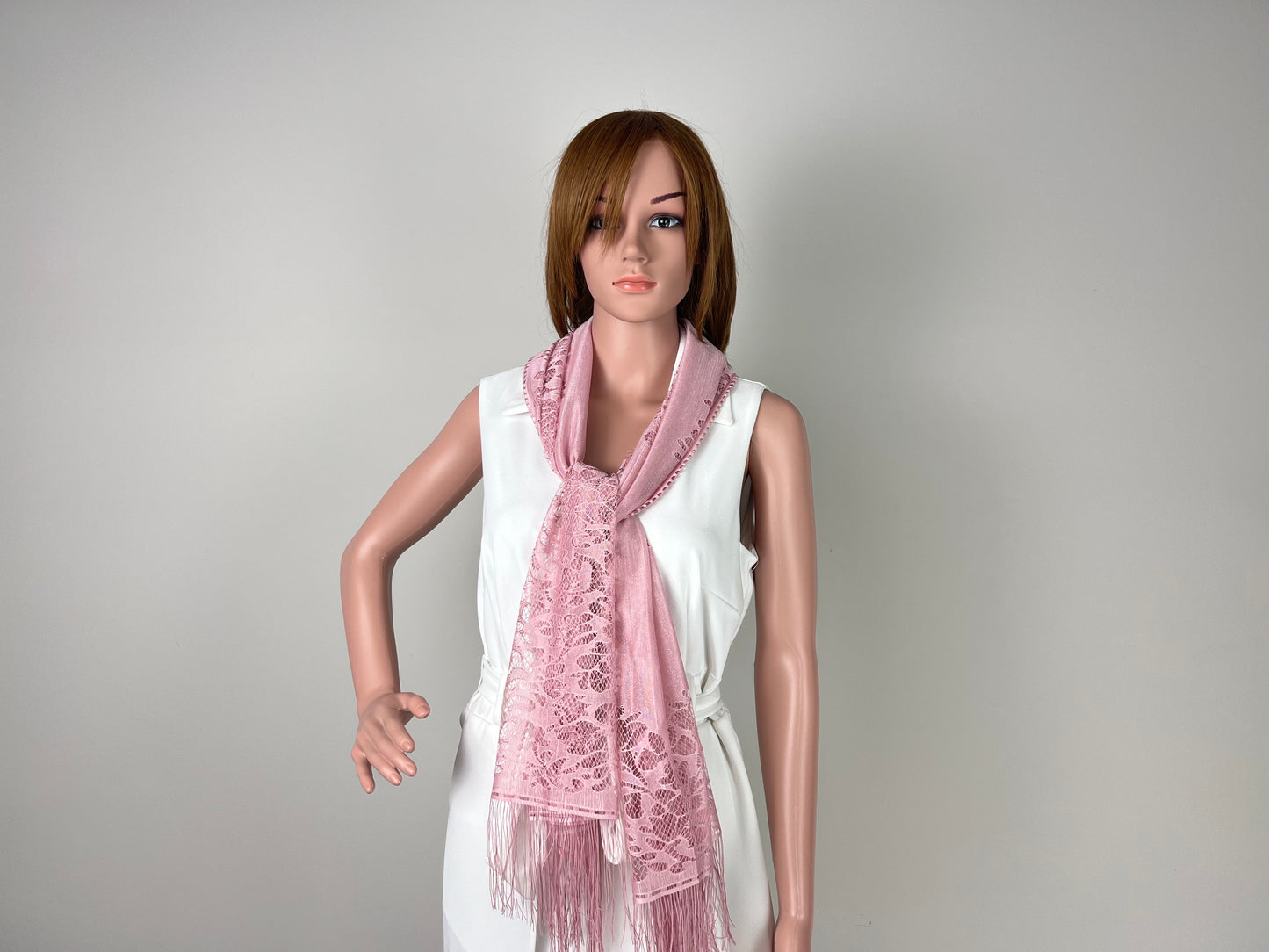 Luxemin New Orleans Collection Hot Pink Women's Lace Shawls and Wraps for Wedding Party Dresses