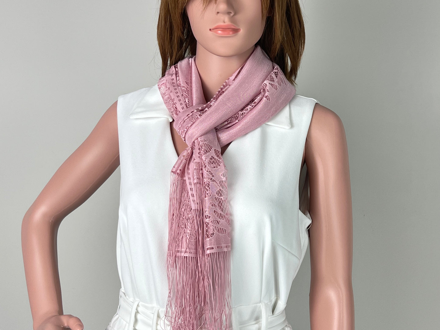 Luxemin New Orleans Collection Pink Women's Lace Shawls and Wraps for Wedding Party Dresses