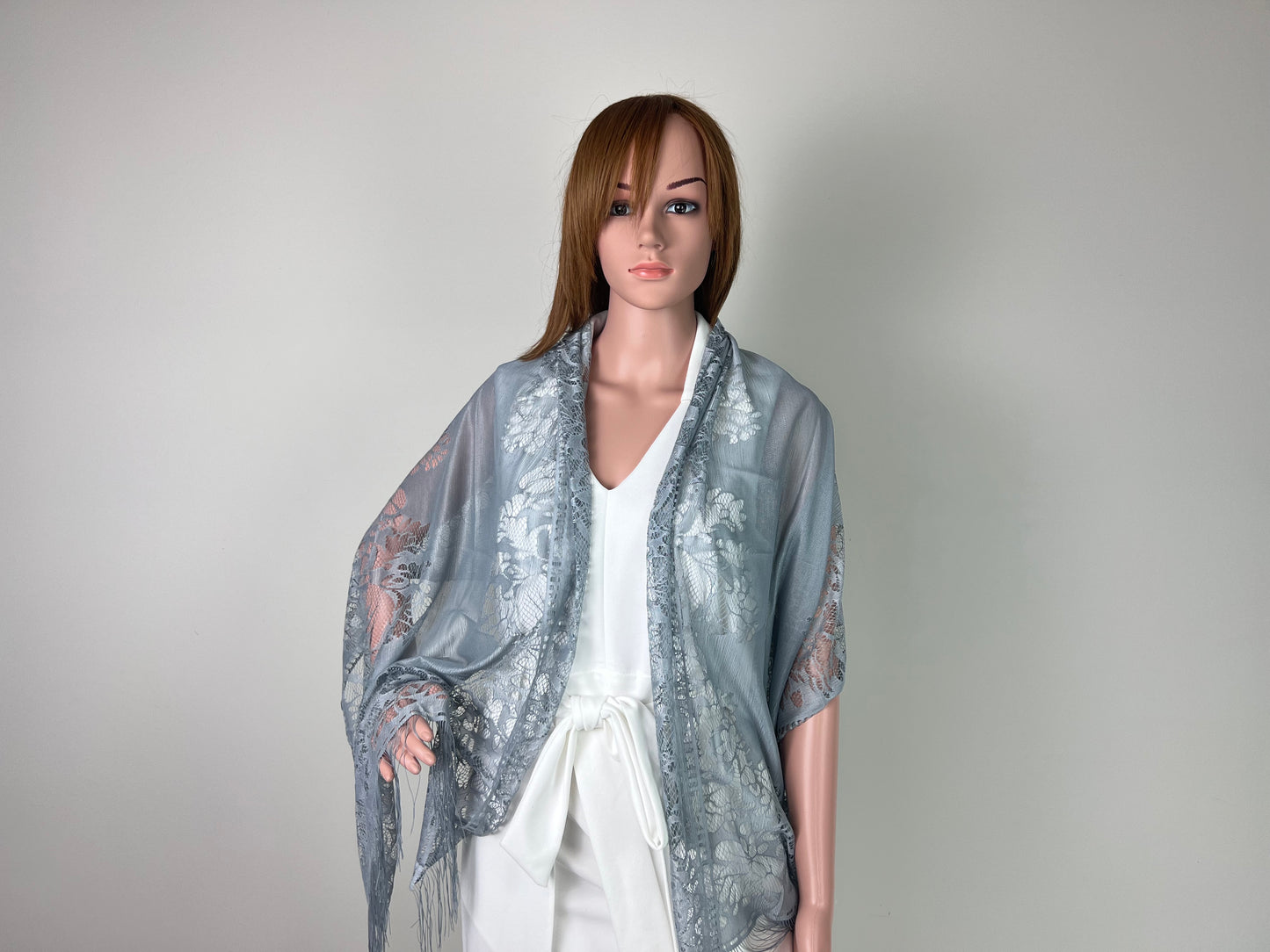 Luxemin New Orleans Collection Pink Women's Lace Shawls and Wraps for Wedding Party Dresses