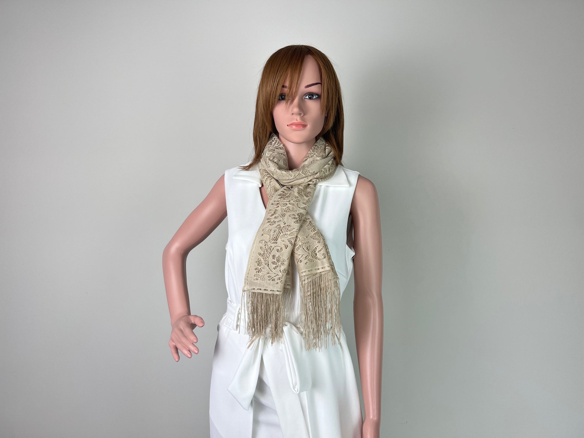 Louis Vuitton shine shawl grey/ gold – Lady Clara's Collection