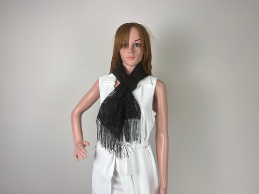 Luxemin New Orleans Collection Black Women's Lace Shawls and Wraps for Wedding Party Dresses