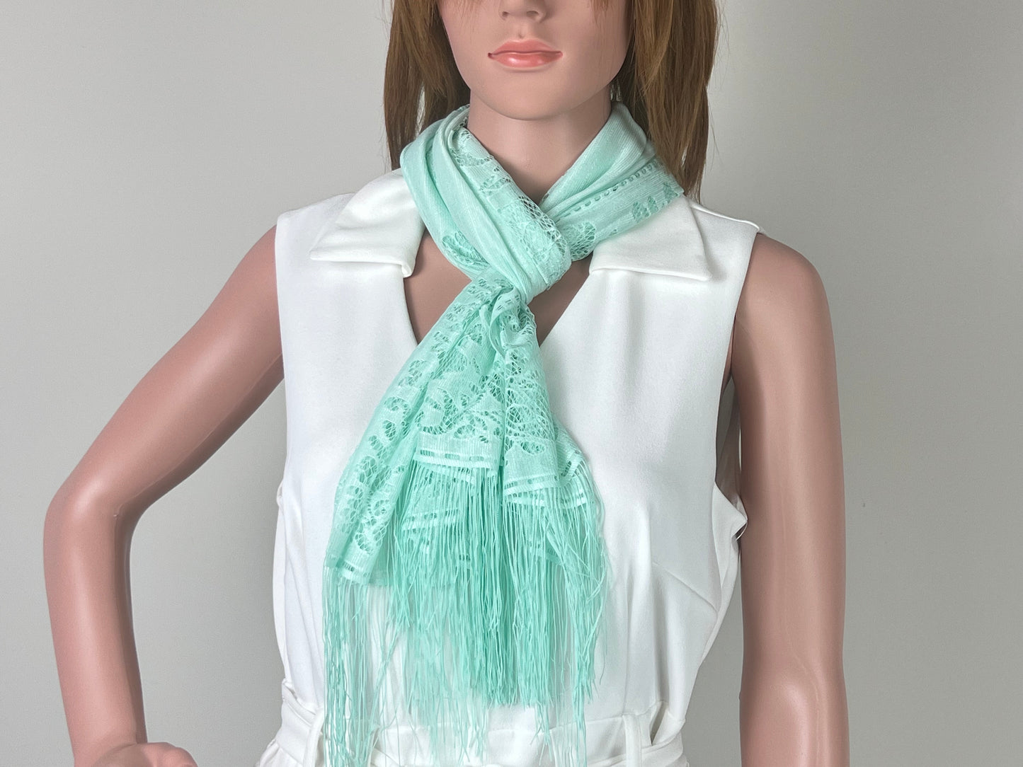 Luxemin New Orleans Collection Cyan Women's Lace Shawls and Wraps for Wedding Party Dresses