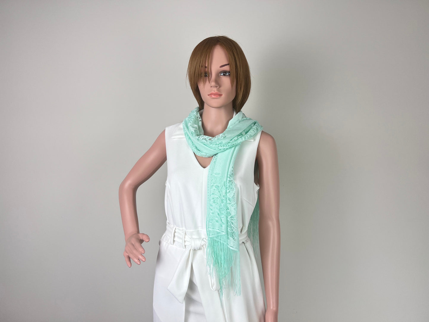 Luxemin New Orleans Collection Cyan Women's Lace Shawls and Wraps for Wedding Party Dresses